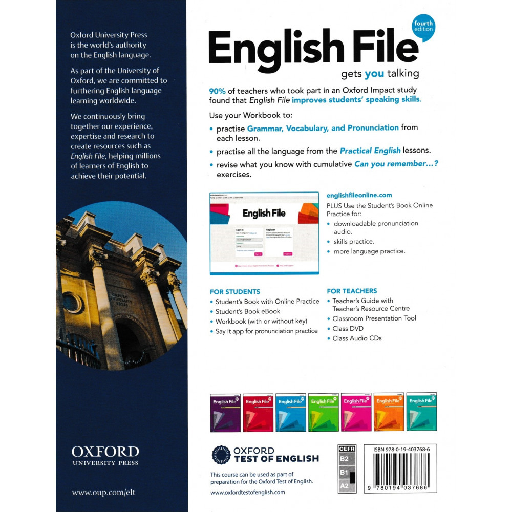 English File (4th edition). Pre-intermediate. Workbook with Key