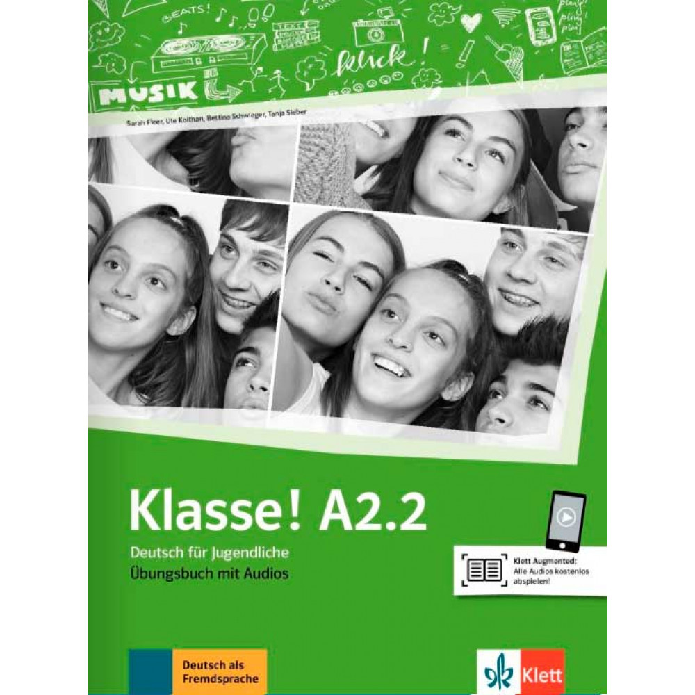 Klasse! A2.2. Uebungsbuch mit Audios online 