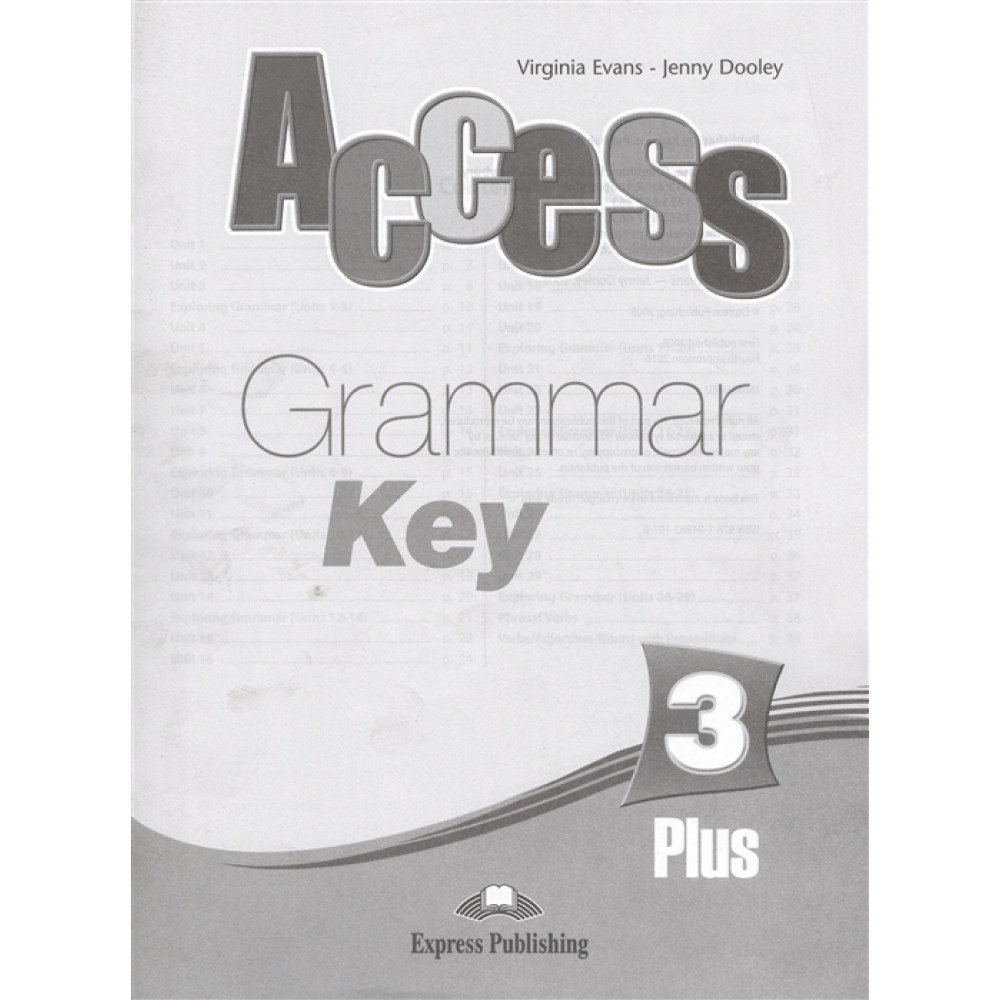 Access 3. Plus Grammar Book Key. Pre-Intermediate 