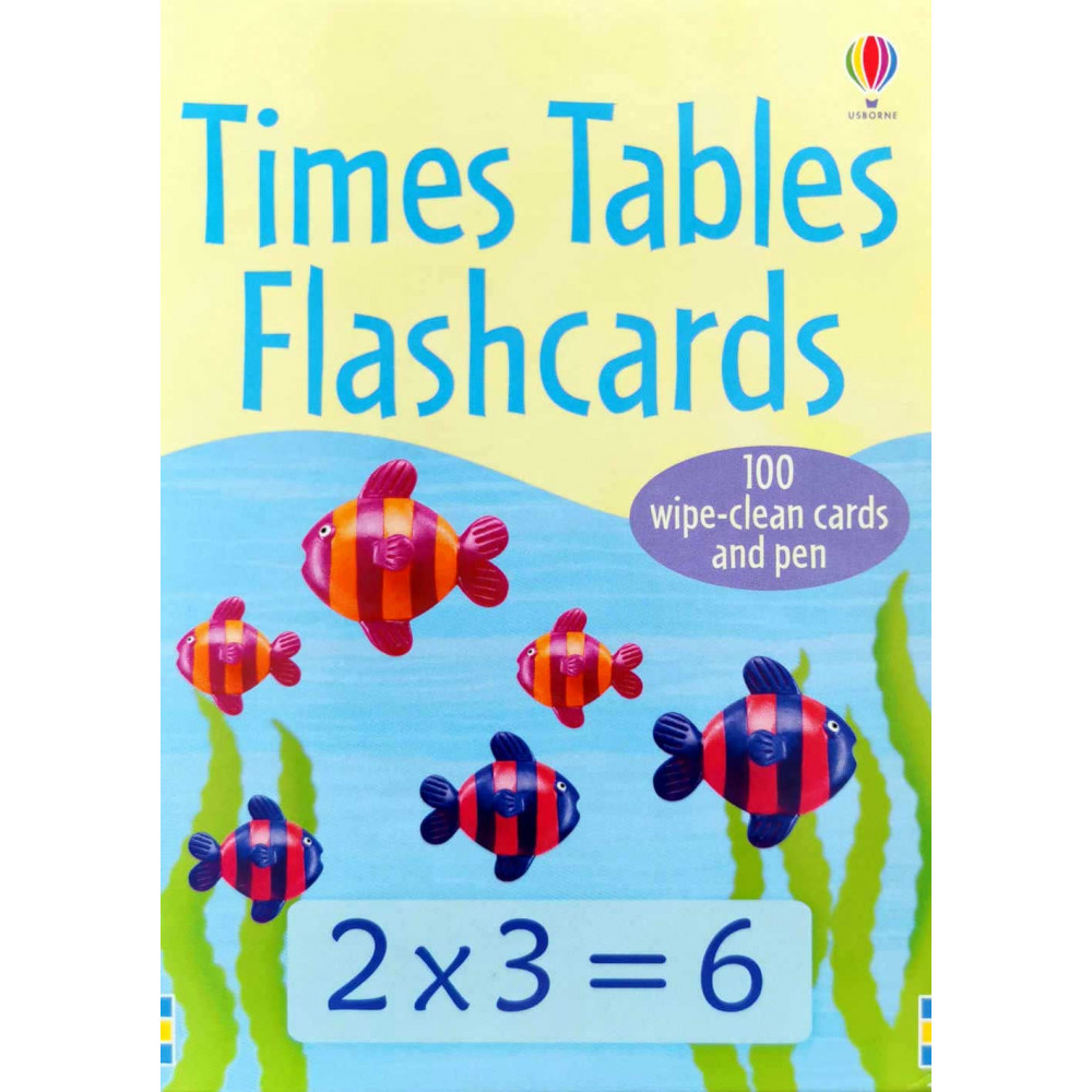 Wipe-Clean cards + Pen: Times Tables Flashcards 