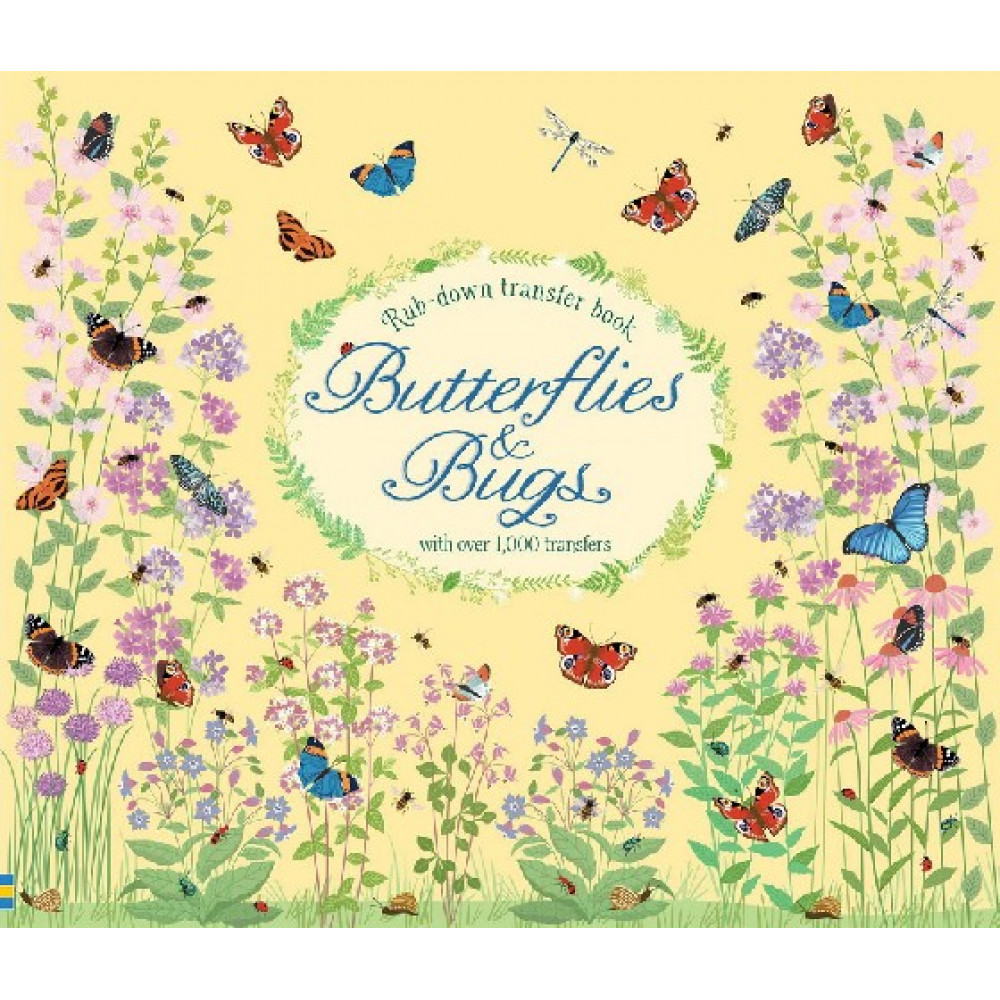 Rub-Down Transfer Book Butterflies and Bugs 