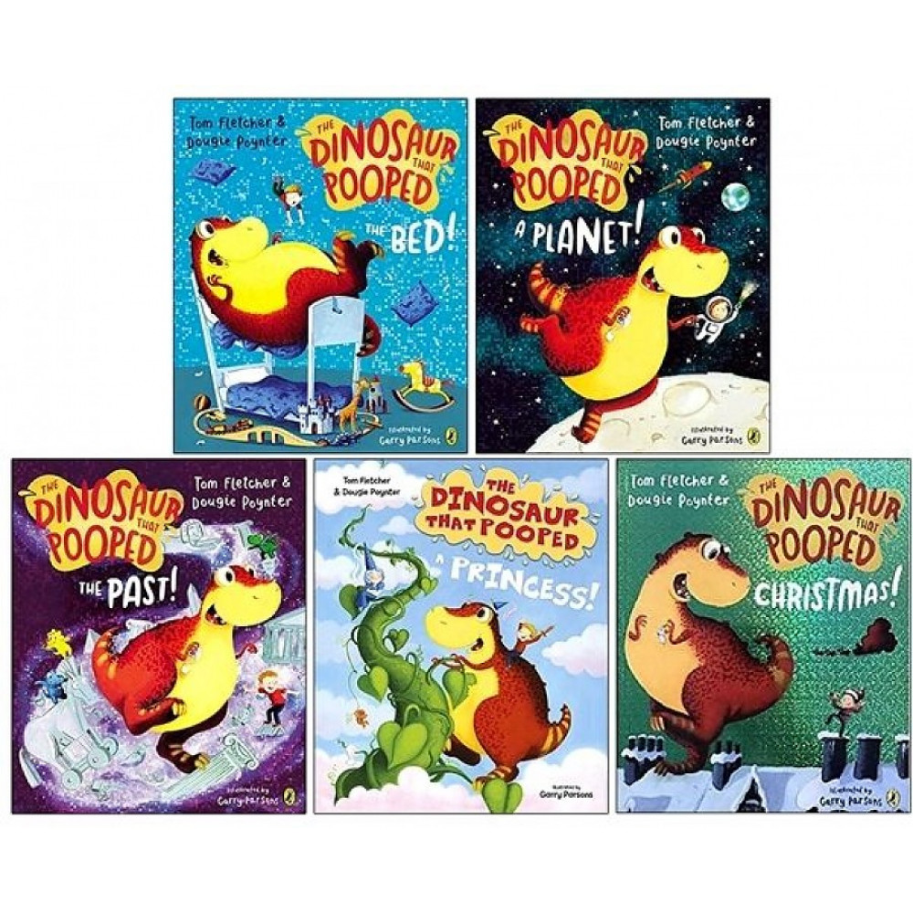 Dinosaur that Pooped Series 5 Books Collection Set 