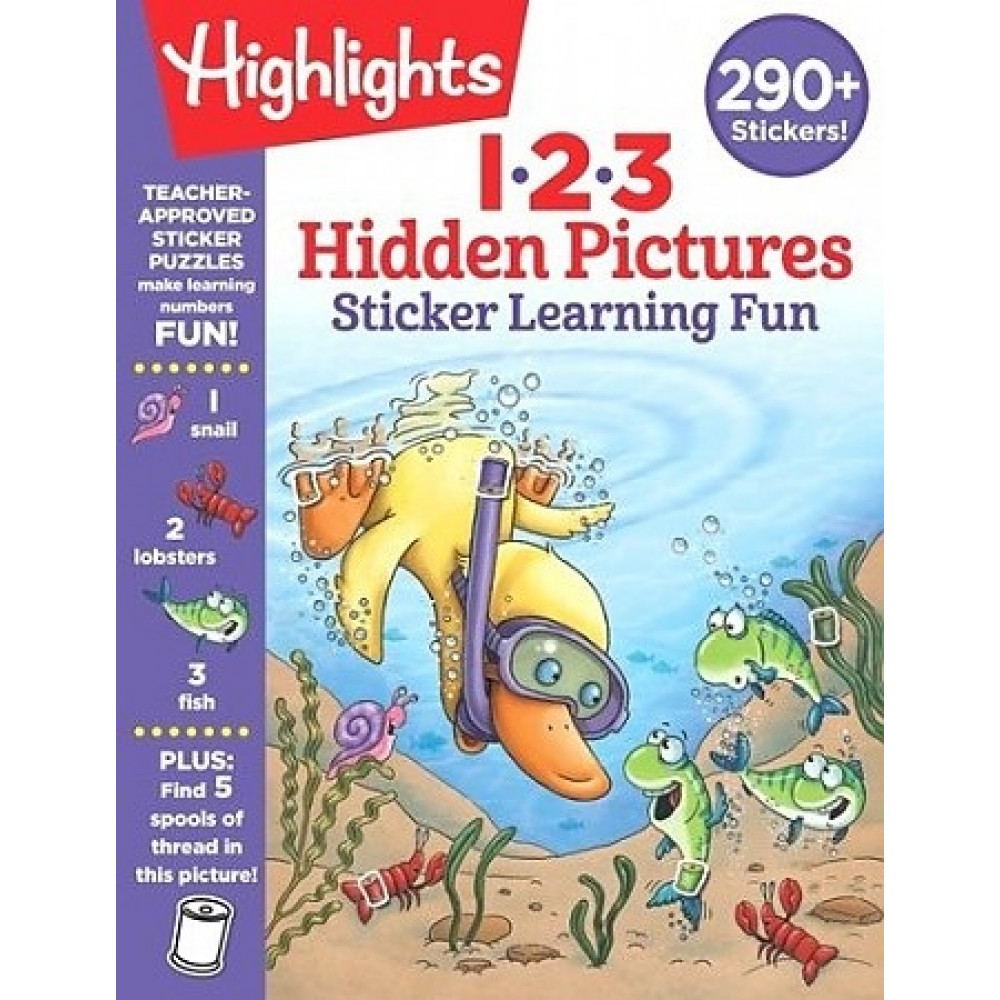 123 Hidden Pictures Sticker Learning Fun 