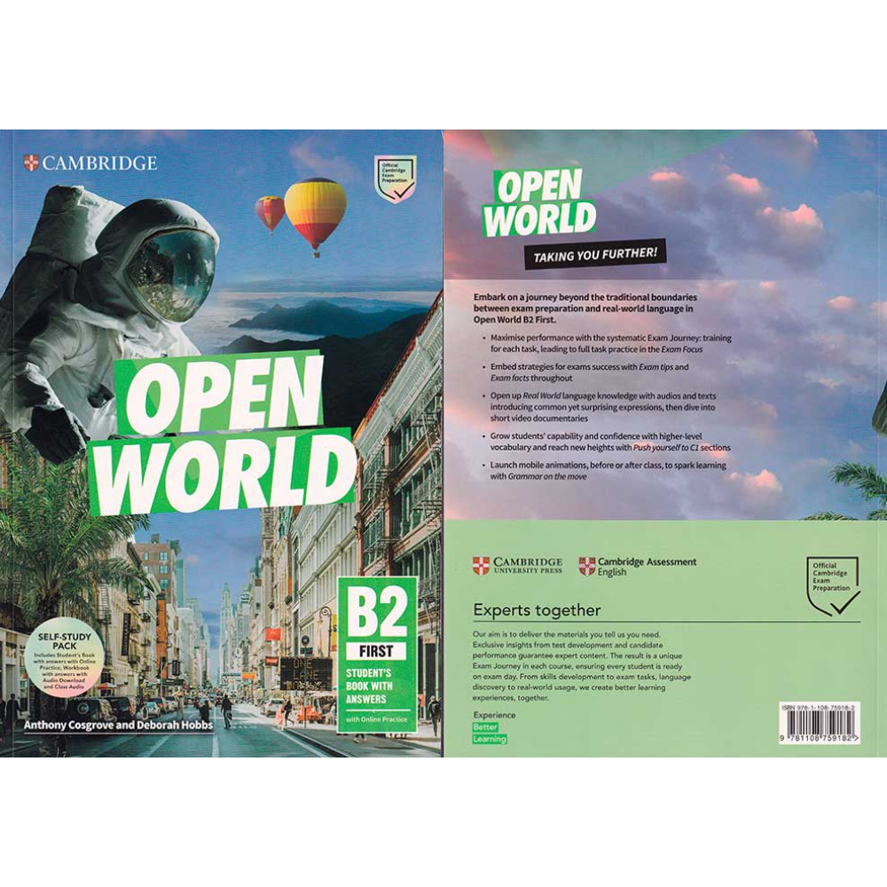 Open World. B2 First. Self Study Pack with Answers. (Student's Book with Answers with Online Practice and Workbook with Answers with Audio Download and Class Audio) 