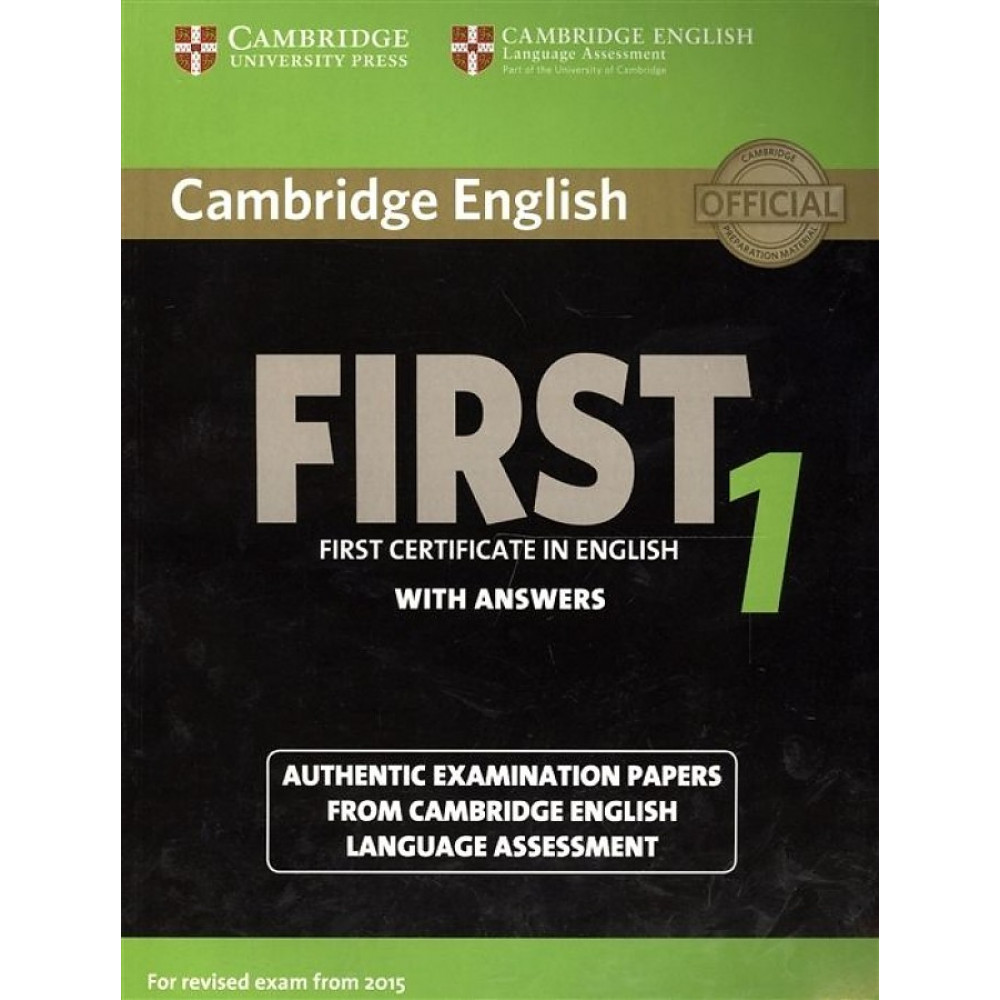 Cambridge English First 1 for Revised Exam from 2015 Student's Book with Answers 