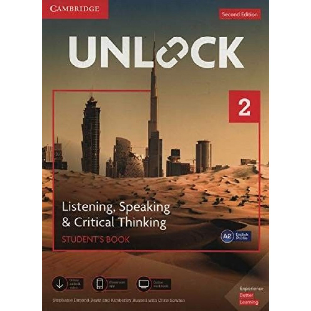 Unlock (2nd edition). 2 Students Book. Listening, Speaking & Critical Thinking, Mob App And Online Workbook W/D 