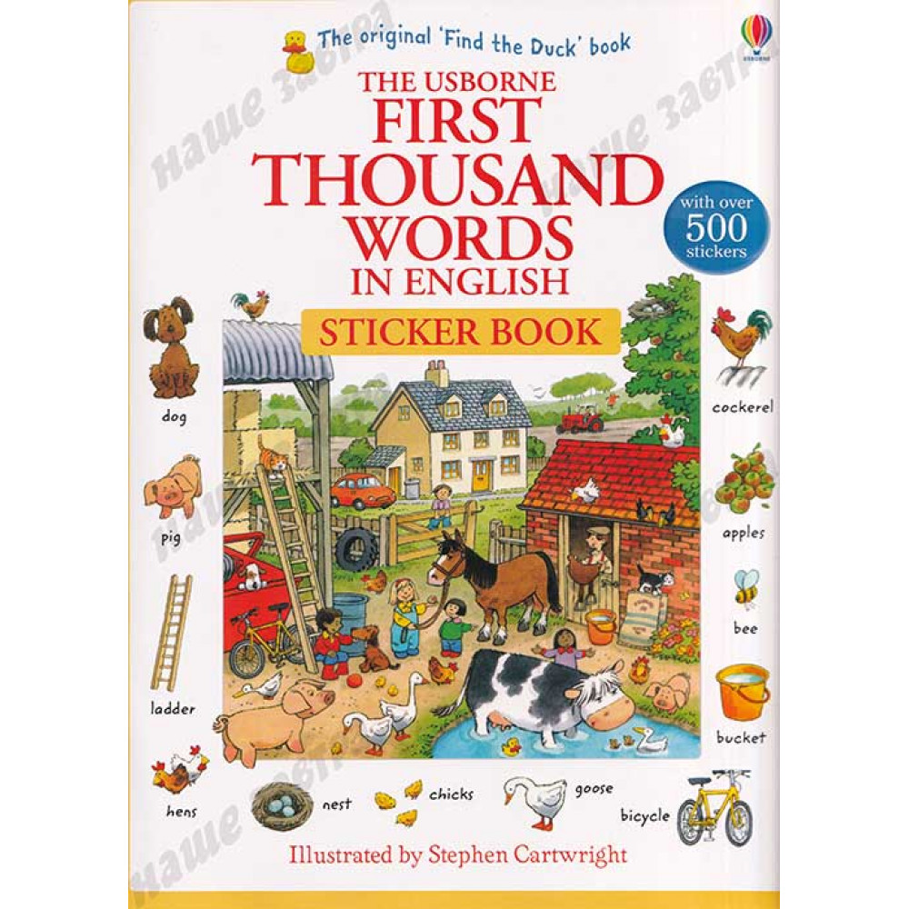 First Thousand Words in English Sticker Book 
