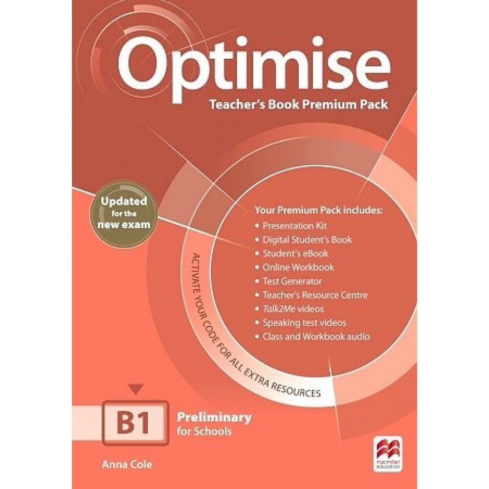 Optimise Updated B1. Teacher's Book Premium Pack 